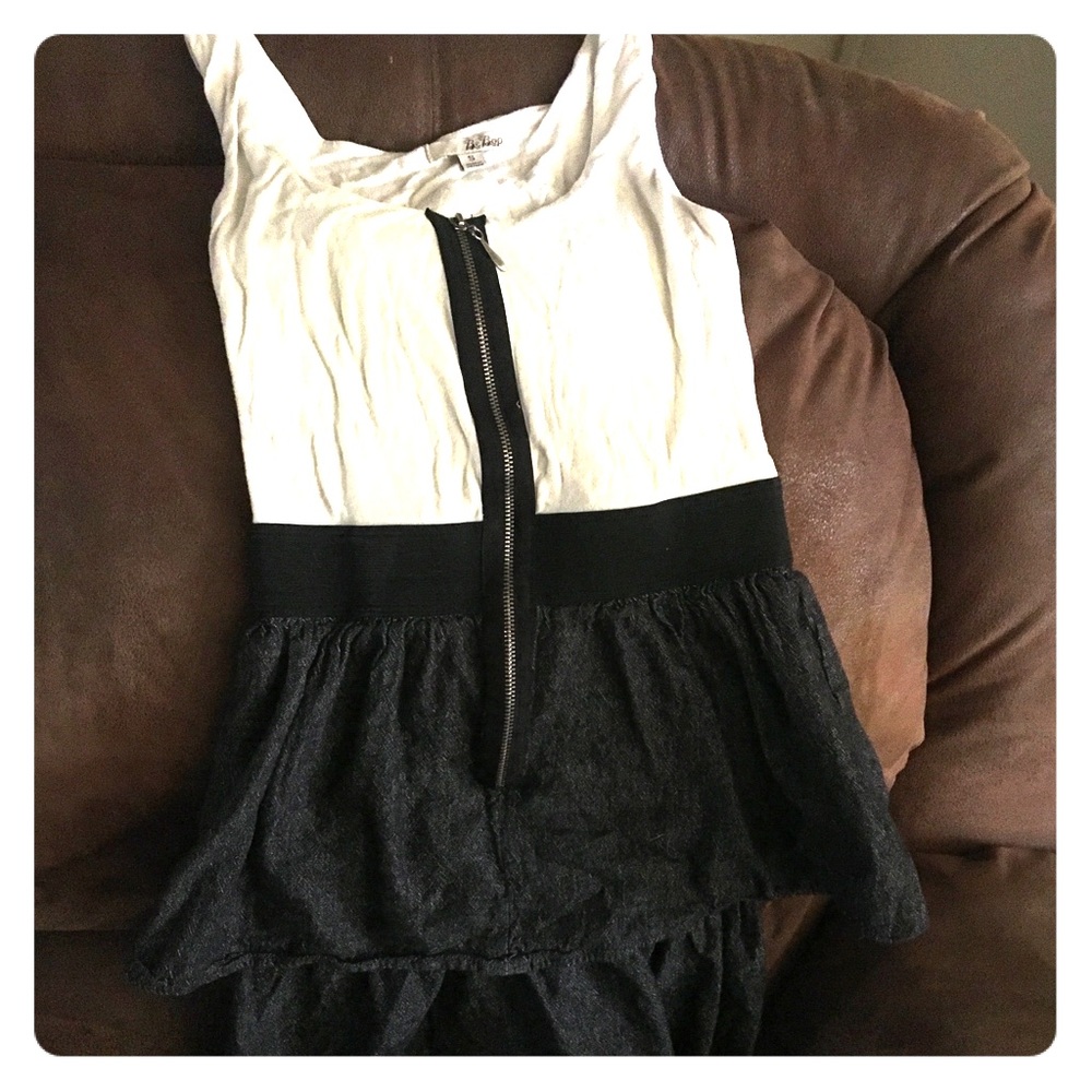 Be Bop Denim Zipper dress